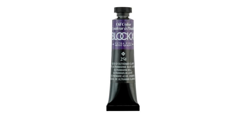 Peinture à l'huile extra-fine tube 20ml - Bleu d'outremer clair