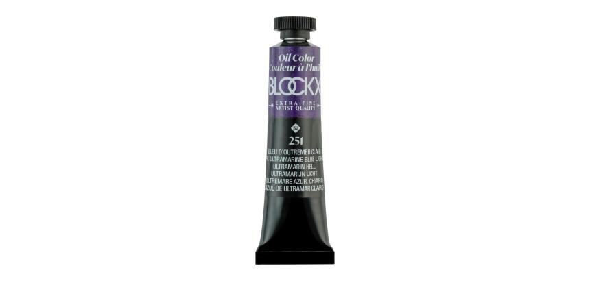 Peinture à l'huile extra-fine tube 20ml - Bleu d'outremer clair