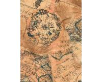 806 - Pochette 20 feuilles Décopatch - Marron
