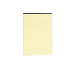 Bloc Black block 29,7x21cm - Papier jaune quadrillé 5x5 - 70 feuillets - Noir