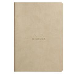 Rhodiarama genaaid schrift A5 32 blad gestippeld ivoorkleurig papier 90g - Beige