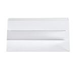 Porte-carte clip L100mm - Cristal