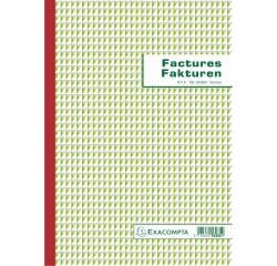 Manifold Factures 29,7x21cm 50 feuillets triple autocopiant Billingue