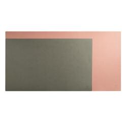 Sous-main souple PU Bicolore 35x65cm - Couleurs assorties
