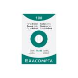 Confezione 100 cartoncini bristol a righe non perforati 74x105mm - Bianco