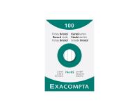 Estuche Exacompta de 100 fichas Exacompta cartulina bristol - horizontal sin taladro 74x105mm - Blanco