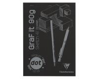 GraF'it dot bloc agrafé 80F A4 90g - Noir