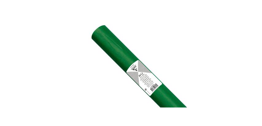 PAPIER DE SOIE, Rouleau de 24 feuilles 18g/m2 au format 50x75cm - Vert pré