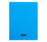Cahier piqué 8000 POLYPRO 24x32 cm 192 pages grands carreaux 90 g - Bleu