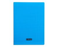Cahier piqué 8000 POLYPRO 24x32 cm 192 pages grands carreaux 90 g - Bleu