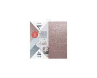 PAPIER PAILLETÉ ADHÉSIF, Pochette de 6 feuilles 250g/m2 au format 30.5x30.5cm - Assortiment