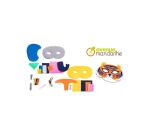Boîte créative, Masques à coudre, Animaux de la savane - Multicolore