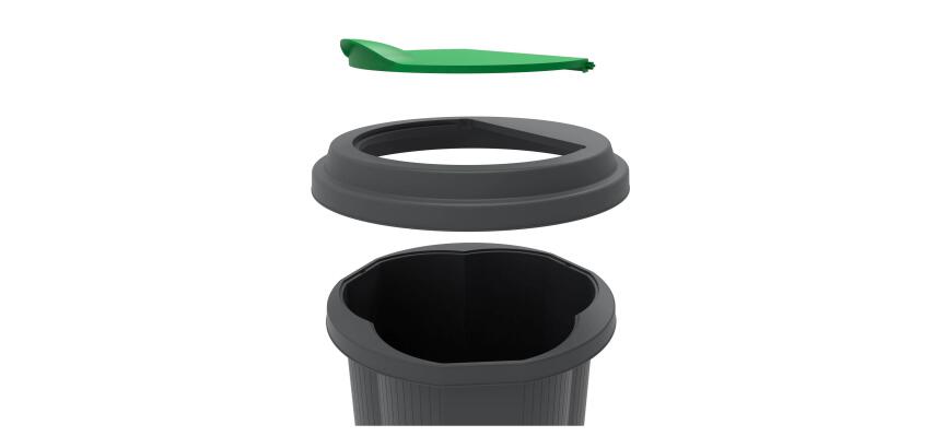 PoubelleTri Bin EcoBlack - Noir