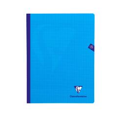 Cahier brochure cousue Mimesys 24x32cm 192 pages grands carreaux couverture polypropylène