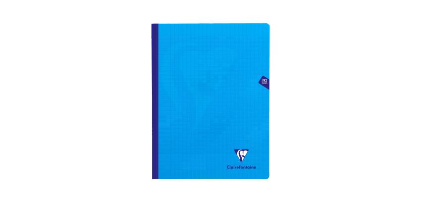 Cahier brochure cousue Mimesys 24x32cm 192 pages grands carreaux couverture polypropylène