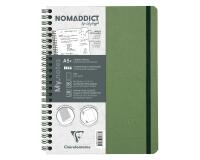 My.Notes Age Bag carnet reliure intégrale à marges détachables A5+ 120 pages détachables DOT + cadre en-tête - Vert