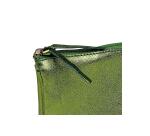 CUIRISÉ Grande Pochette 2 compartiments 22x11 cm - Vert