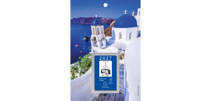 Bloc éphéméride comique Classique sur plaque illustrée 18 x 26 cm 2027 - Visuels assortis