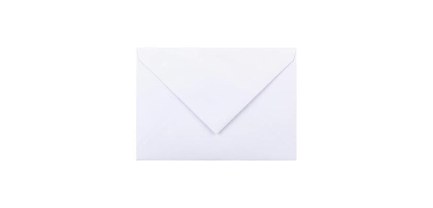 20 enveloppes Vélin doublées C6 (114x162mm)gommées - extra blanc