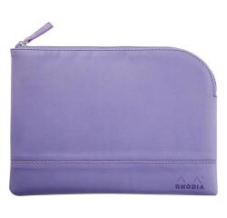 Rhodiarama etui met rits in kunstleer - maat M - 16x22 cm - Iris