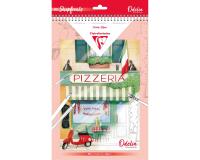 ODELIA, Bloc de coloriage multi-techniques de 20 feuilles A4 250g, Les vitrines