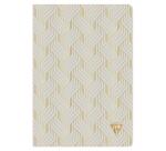 Carnet piqûre textile Neo Deco Collection Printemps-Été 14,8x21cm 96 pages ligné motifs assortis papier ivoire 90g - Assortis