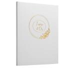 Livre d'or 100 pages tranche or Ringflower