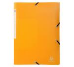 3 Flap Folders with Elastic Straps Opak Polypropylene A4. - Assorted colours