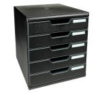 Modulo de clasificación A4 5 cajones - Negro