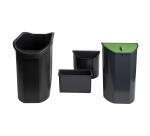 TOP LINE ECO WASTE PAPER BIN black/anthr - Black/ Grey