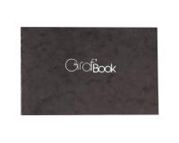 Graf'Book 360° carnet cousu dos brut 100F 11x17cm 100g I - Noir
