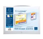 Kreacover Filing Case with Handle PP A4 40mm Spine - White