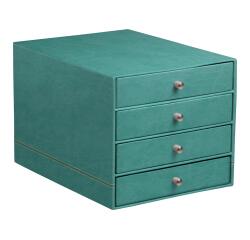 Rhodia Rhodiarama Drawer Storage Box - 4 Drawer - 24.8 x 32.7 x 22.8 cm - Aqua