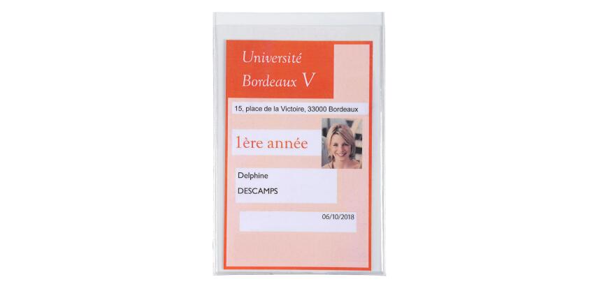 Exacompta Doc Protect PVC Student Card Protective Sleeve - Crystal