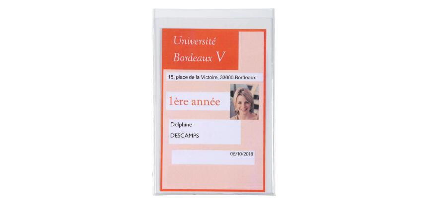 Etui de protection en PVC lisse 20/100e multi-usages - Cristal