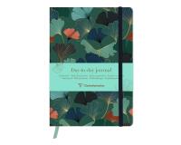 Gaïa bleu, DaytoDay journal A5 14,8x21 cm, 192 pages, dot, pochette à soufflet au dos, marquepage, fermeture élastique, ass.