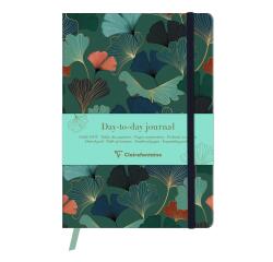 Gaïa bleu, DaytoDay journal A5 14,8x21 cm, 192 pages, dot, pochette à soufflet au dos, marquepage, fermeture élastique, ass.