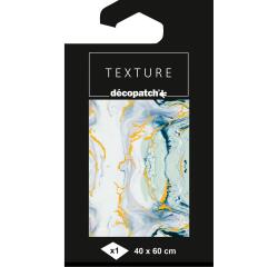 Papier Texture Décopatch n°797 - 1 blad 40x60cm. - Blauw