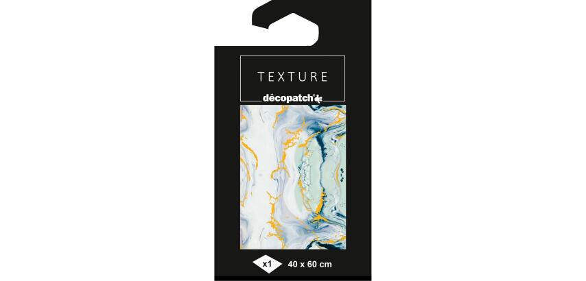 Papier Texture Décopatch n°797 - 1 blad 40x60cm. - Blauw