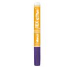 DARWI Textielverf marker met glitter, punt van van 2 mm, inhoud 6 ml, violet - Paars|