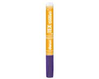 DARWI Textielverf marker met glitter, punt van van 2 mm, inhoud 6 ml, violet - Paars|