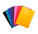 Chemise à élastique 3 rabats Polypropylène 4/10e Opaque Eco - A4 - Couleurs assorties
