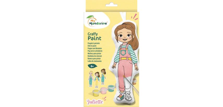 Doll to paint, Juliette 22cm - Yellow