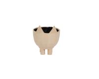 Cache pot renard 9x9x10,5cm - Kraft