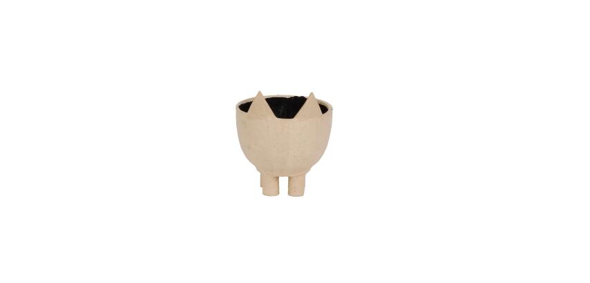 Cache pot renard 9x9x10,5cm - Kraft