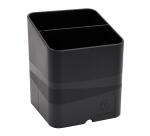 Cubiletes Pen Cube MAGNÉTICO, 2 compartimentos diferentes tamaños y alturas, bloqueador de cables. ECOBlack - Negro
