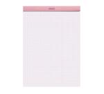Rhodia gehefteter Block, COULEURS N°18 A4, 80 Blatt kariert 80g, mikroperforiert - Pflaume