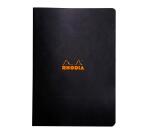 Rhodia Classic Stapled Notebook 21x29.7 cm 96 pages small squares 5x5 non-detachable 80g - Black