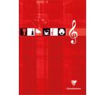 Clairefontaine Music Pad Glued on top A4 - Assortment