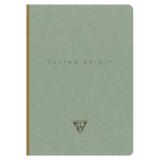 Flying Spirit carnet brochure cousue A5 192 pages ligné motifs assortis papier ivoire 90g - Vert de gris